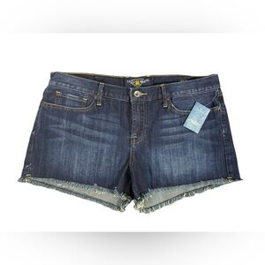 Lucky Brand Riley Shorts Women 14 Denim Jean Cut Off NWT WAIST 36